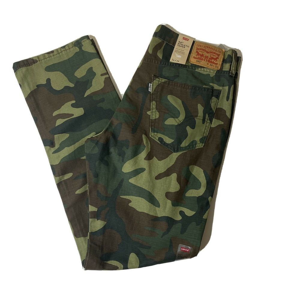 Levis Mens 541 Athletic Taper Camo Pants 34x34